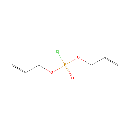 DIALLYL CHLOROPHOSPHATE (CAS: 16383-57-6) - Chemical Structure and Molecular Formula 