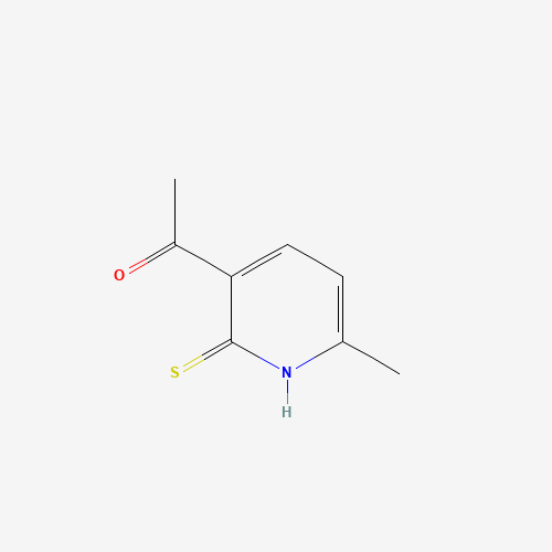 Ethanone,1-(1,2-dihydro-6-methyl-2-thioxo-3-pyridinyl)- (CAS: 401649-83-0) - Chemical Structure and Molecular Formula 