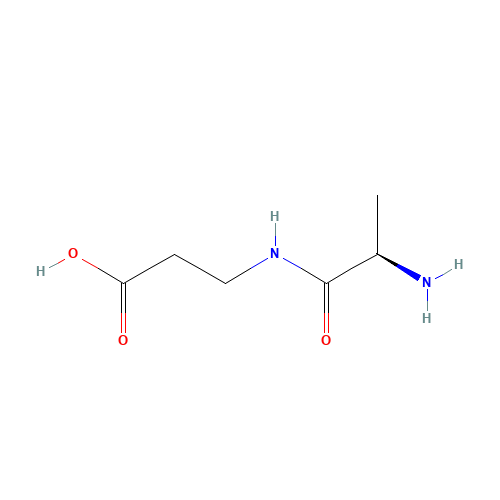 H-D-ALA-BETA-ALA-OH (CAS: 69875-13-4) - Chemical Structure and Molecular Formula 