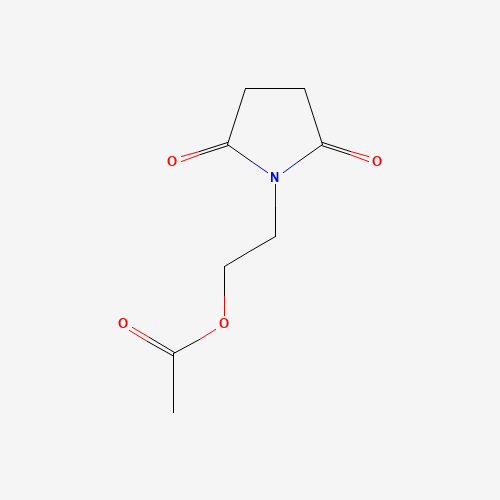 N-ACETOXYETHYL SUCCINIMIDE (CAS: 28833-81-0) - Chemical Structure and Molecular Formula 