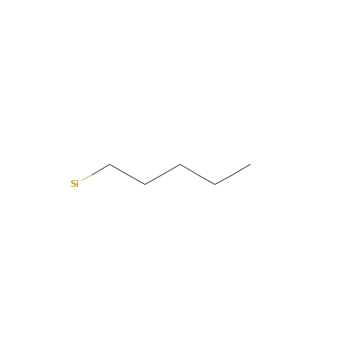 N-PENTYLSILANE (CAS: 10177-98-7) - Chemical Structure and Molecular Formula 