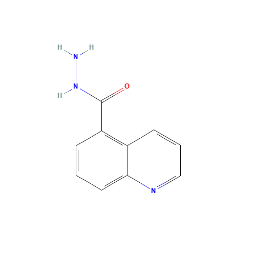 QUINOLINE-5-CARBOXYLIC ACID HYDRAZIDE (CAS: 96541-83-2) - Chemical Structure and Molecular Formula 