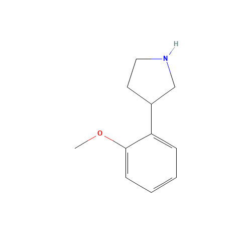 3-(2-methoxyphenyl)pyrrolidine (CAS: 91246-24-1) - Chemical Structure and Molecular Formula 