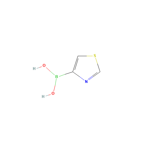 thiazol-4-ylboronic acid (CAS: 1016642-07-1) - Chemical Structure and Molecular Formula 