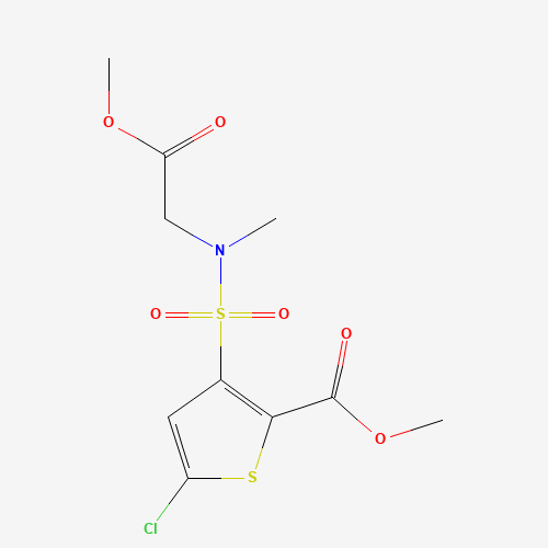 5-Chloro-3-[N-(methoxy-carbonyl-methyl)sulfamoyl]-2-thiophene carboxylic acid methyl ester (CAS: 70374-38-8) - Related Chemical Product