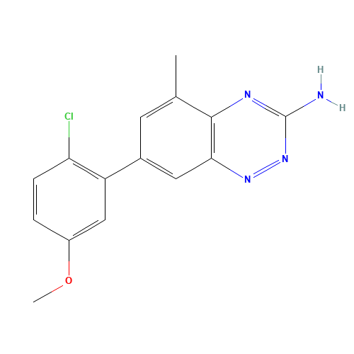 1,2,4-Benzotriazin-3-amine, 7-(2-chloro-5-methoxyphenyl)-5-methyl- (CAS: 867330-72-1) - Related Chemical Product