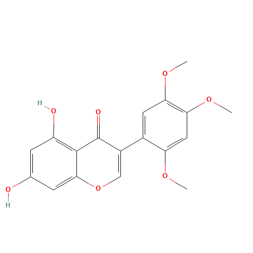 4H-1-Benzopyran-4-one, 5,7-dihydroxy-3-(2,4,5-trimethoxyphenyl)- (CAS: 75340-02-2) - Related Chemical Product