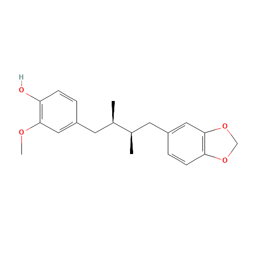 Phenol, 4-[(2R,3R)-4-(1,3-benzodioxol-5-yl)-2,3-dimethylbutyl]-2-methoxy- (CAS: 55890-24-9) - Related Chemical Product
