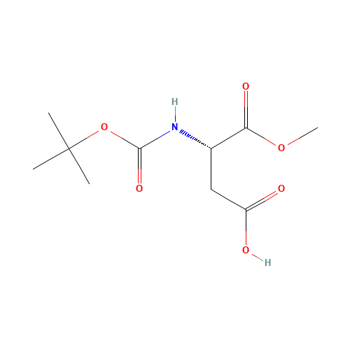 Boc-Asp-OMe (CAS: 98045-03-5) - Chemical Structure and Molecular Formula 