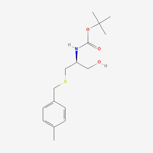 BOC-CYS(4-MEBZL)-OL (CAS: 129397-85-9) - Chemical Structure and Molecular Formula 