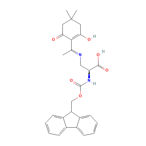Fmoc-(N-beta-1-(4,4-dimethyl-2,6-dioxocyclohex-1-ylidene)ethyl)-L-alpha,bet a-diaminopropionic acid (CAS: 247127-51-1) - Related Chemical Product