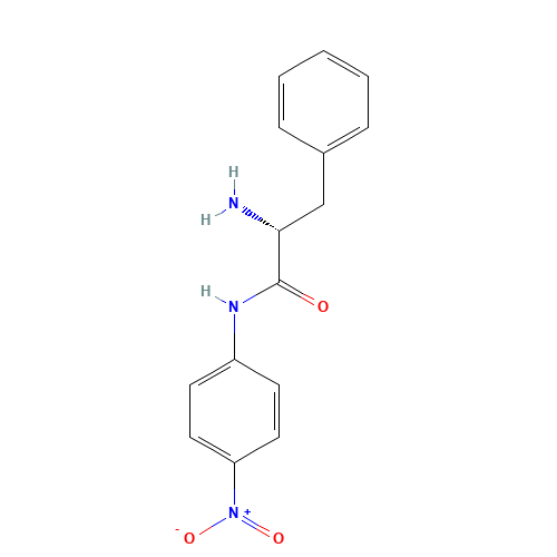 H-D-Phe-pNA (CAS: 14235-18-8) - Chemical Structure and Molecular Formula 