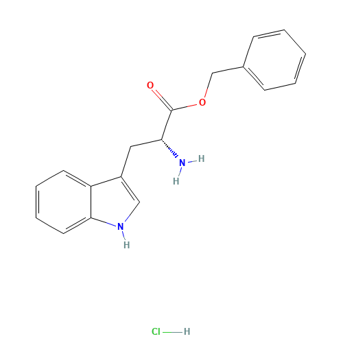 H-D-TRP-OBZL HCL (CAS: 22839-16-3) - Chemical Structure and Molecular Formula 