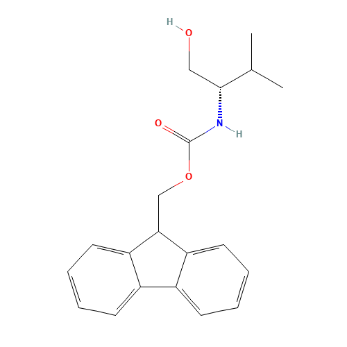 FMOC-L-VALINOL (CAS: 160885-98-3) - Chemical Structure and Molecular Formula 