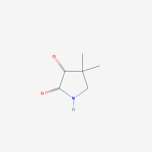 2,3-Pyrrolidinedione, 4,4-diMethyl- (CAS: 1248826-72-3) - Chemical Structure and Molecular Formula 