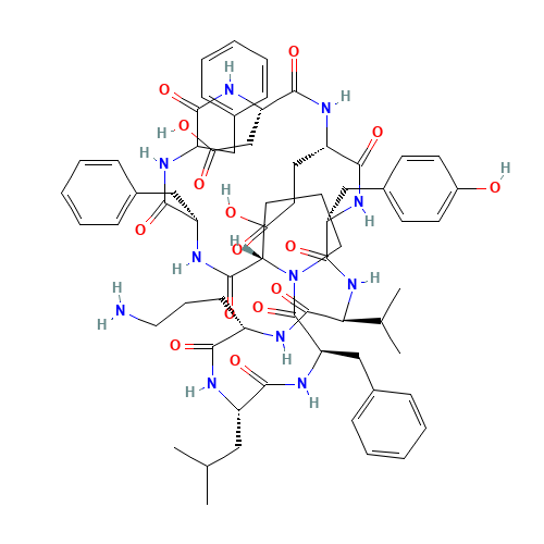 TYROTHRICIN (CAS: 1404-88-2) - Chemical Structure and Molecular Formula 