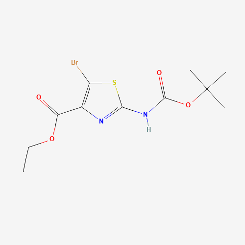 ethyl 5-bromo-2-((tert-butoxycarbonyl)amino)thiazole-4-carboxylate (CAS: 1279863-32-9) - Related Chemical Product