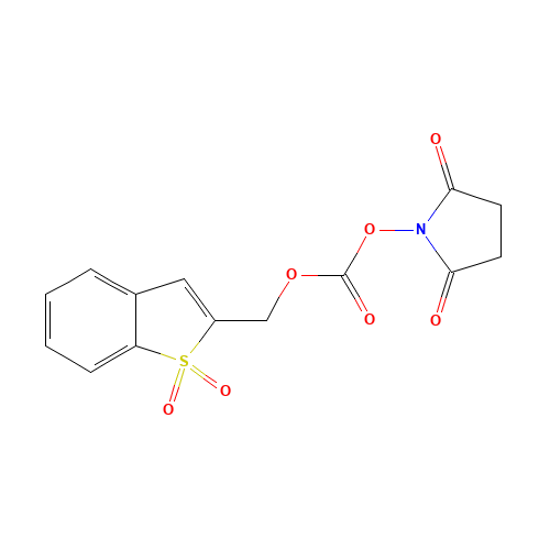 1,1-DIOXOBENZO[B]THIOPHEN-2-YLMETHYL N-SUCCIMIDYL CARBONATE (CAS: 197244-91-0) - Chemical Structure and Molecular Formula 