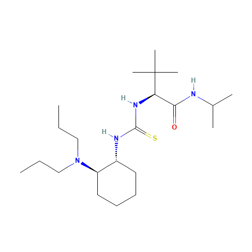 (S)-2-[3-[(1R,2R)-2-(DIPROPYLAMINO)CYCLOHEXYL]THIOUREIDO]-N-ISOPROPYL-3,3-DIMETHYLBUTANAMIDE (CAS: 1003922-03-9) - Related Chemical Product