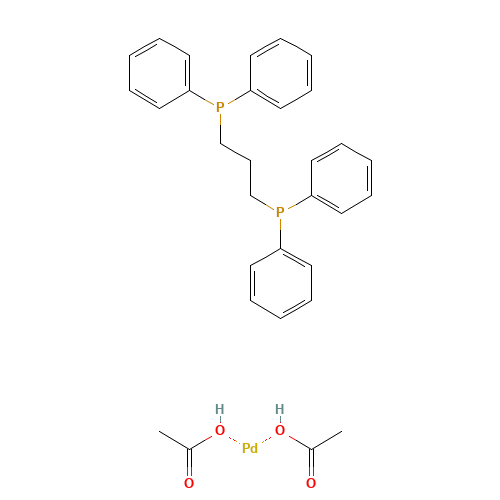 Diacetato 1,3-bis(diphenyl phosphino) propane palladium (II) (CAS: 149796-59-8) - Related Chemical Product
