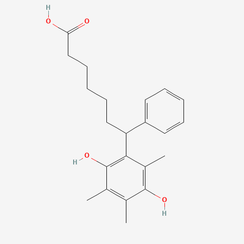 7-(2,5-Dihydroxy-3,4,6-trimethylphenyl)-7-phenyl heptanoic acid (CAS: 148989-73-5) - Related Chemical Product
