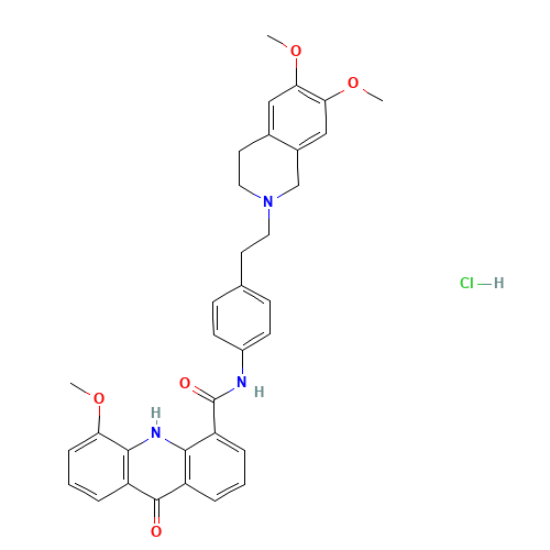 Elacridar HCl (CAS: 143851-98-3) - Related Chemical Product