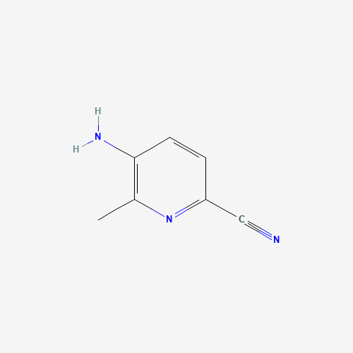 5-AMino-6-iodo-pyridine-2-carbonitrile (CAS: 1079054-78-6) - Chemical Structure and Molecular Formula 
