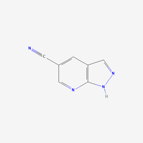 1H-Pyrazolo[3,4-b]pyridine-5-carbonitrile (CAS: 1234616-67-1) - Chemical Structure and Molecular Formula 