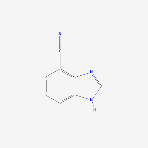 1H-Benzimidazole-4-carbonitrile(9CI) (CAS: 64574-21-6) - Chemical Structure and Molecular Formula 