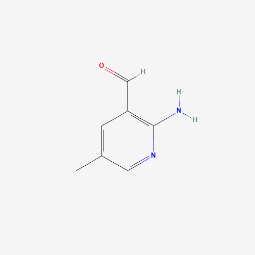 2-Amino-5-methylnicotinaldehyde (CAS: 1023814-35-8) - Chemical Structure and Molecular Formula 