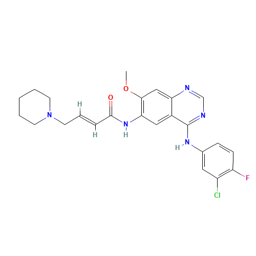 (E)-N-(4-((3-chloro-4-fluorophenyl)aMino)-7-Methoxyquinazolin-6-yl)-4-(piperidin-1-yl)but-2-enaMide (CAS: 1110813-31-4) - Related Chemical Product