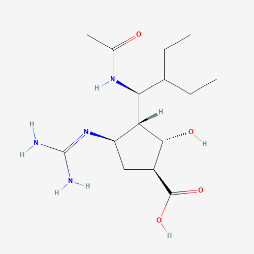 Peramivir (CAS: 229614-55-5) - Chemical Structure and Molecular Formula 