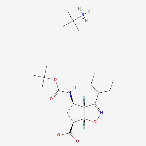 (3aR,4R,6S,6aS)-4-(tert-butoxycarbonylaMino)-3-(pentan-3-yl)-4,5,6,6a-tetrahydro-3aH-cyclopenta[d]isoxazole-6-carboxylic acid (CAS: 316173-28-1) - Related Chemical Product