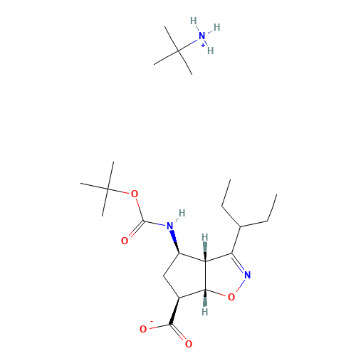 (3aR,4R,6S,6aS)-4-(tert-butoxycarbonylaMino)-3-(pentan-3-yl)-4,5,6,6a-tetrahydro-3aH-cyclopenta[d]isoxazole-6-carboxylic acid (CAS: 316173-28-1) - Related Chemical Product