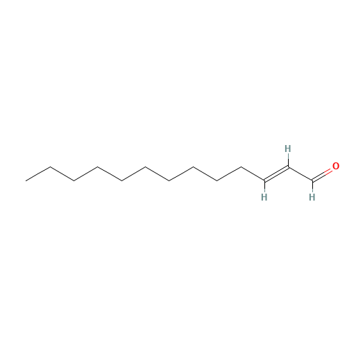 TRANS-2-TRIDECEN-1-AL (CAS: 7774-82-5) - Chemical Structure and Molecular Formula 