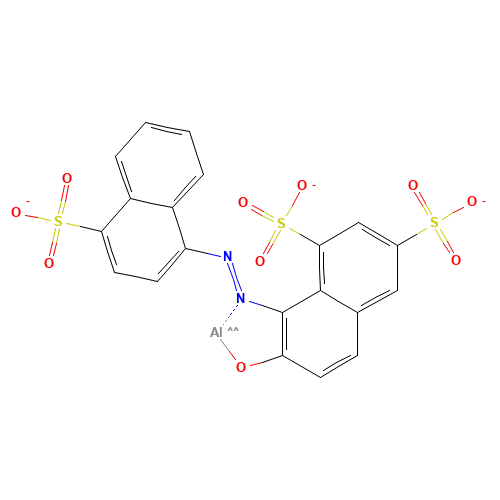 [6-Hydroxy-5-{[4-(sulfo-κO)-1-naphthyl]diazenyl}-1,3-naphthalenedisulfonato(3-)-κ2O1,O3]aluminium (CAS: 15876-47-8) - Related Chemical Product