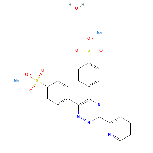 3-(2-Pyridyl)-5,6-diphenyl-1,2,4-triazine-p,p'-disulfonic acid, disodium salt hydrate (CAS: 1264198-47-1) - Related Chemical Product