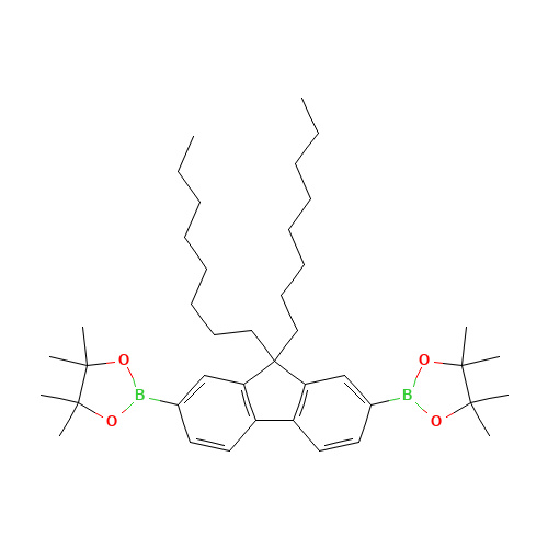 (2,7-BIS(4,4,5,5-TETRAMETHYL-1,3,2-DIOXABOROLAN-2-YL)-9,9-DIOCTYLFLUORENE) (CAS: 196207-58-6) - Related Chemical Product