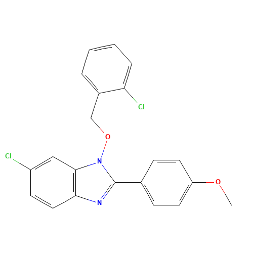 6-Chloro-1-(2-chlorobenzyloxy)-2-(4-Methoxyphenyl)-1H-benzo[d]iMidazole (CAS: 329234-77-7) - Related Chemical Product