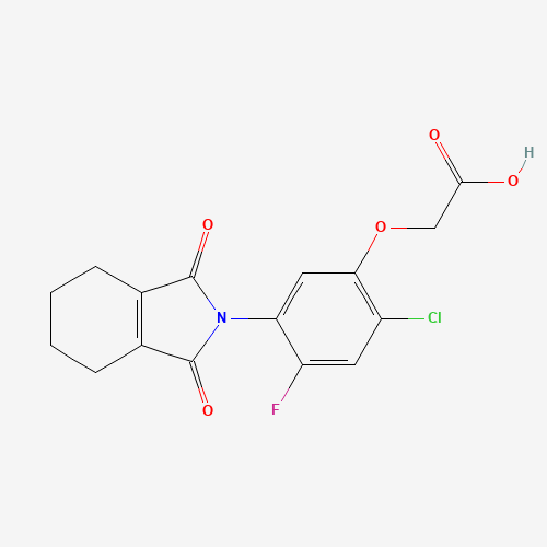 2-[2-chloro-5-(1,3-dioxo-4,5,6,7-tetrahydroisoindol-2-yl)-4-fluoro-phe noxy]acetic acid (CAS: 87547-04-4) - Related Chemical Product