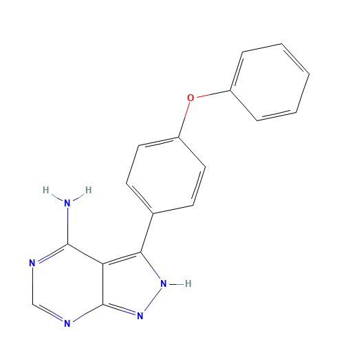3-(4-phenoxyphenyl)-1H-pyrazolo[3,4-d]pyriMidin-4-aMine (CAS: 330786-24-8) - Related Chemical Product