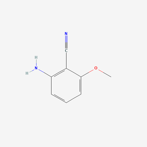 2-amino-6-methoxybenzonitrile (CAS: 1591-37-3) - Chemical Structure and Molecular Formula 