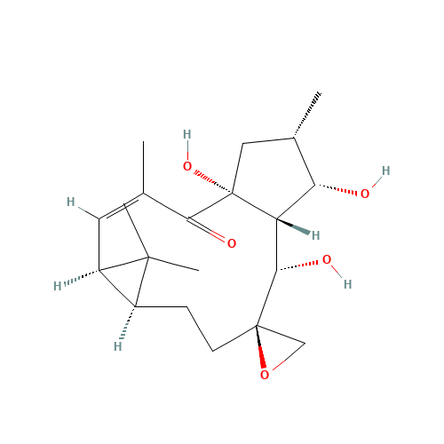 (1aR,2E,4aR,6S,7S,7aR,8S,9R,11aS)-1a,4a,5,6,7,7a,8,10,11,11a-Decahydro-4a,7,8-trihydroxy-1,1,3,6-tetramethylspiro[9H-cyclopenta[a]cyclopropa[f]cycloundecene-9,2'-oxiran]-4(1H)-one (CAS: 28649-60-7) - Related Chemical Product