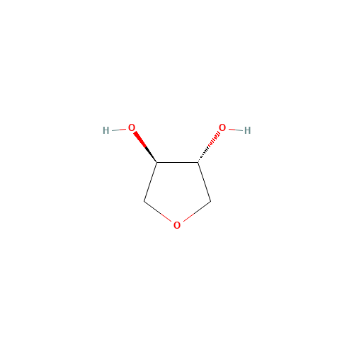 (R,R)-3,4-Dihydroxytetrahydrofuran (CAS: 473-85-8) - Chemical Structure and Molecular Formula 