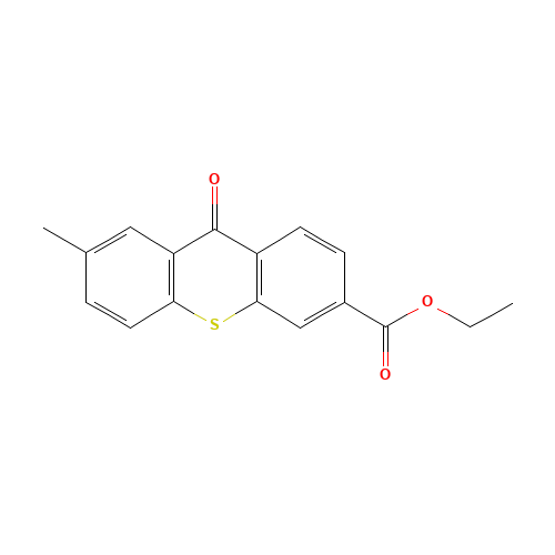 ethyl 7-methyl-9-oxo-9H-thioxanthene-3-carboxylate (CAS: 77084-52-7) - Chemical Structure and Molecular Formula 