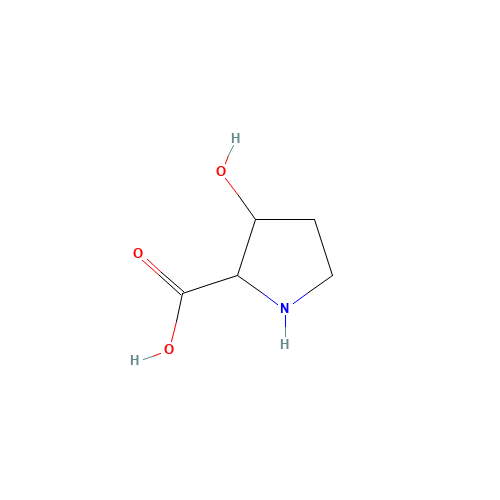 3-Hydroxyproline (CAS: 567-36-2) - Chemical Structure and Molecular Formula 