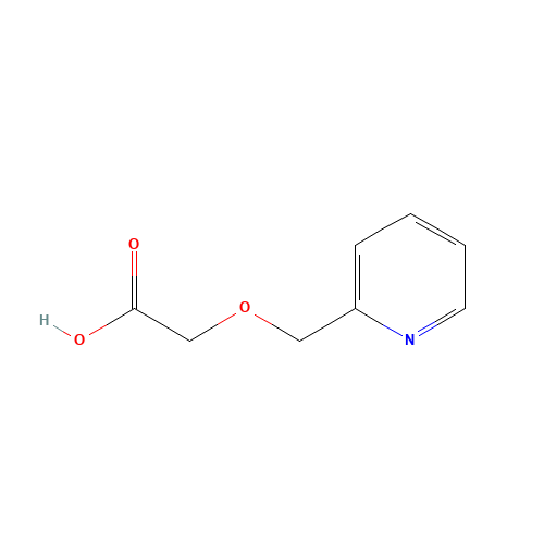 (pyridin-2-ylmethoxy)acetic acid (CAS: 301187-61-1) - Chemical Structure and Molecular Formula 