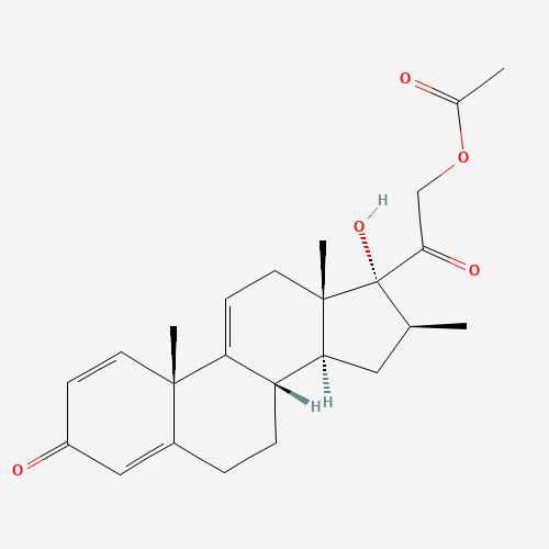 17,21-dihydroxy-16beta-methylpregna-1,4,9(11)-triene-3,20-dione 21-acetate (CAS: 910-99-6) - Related Chemical Product