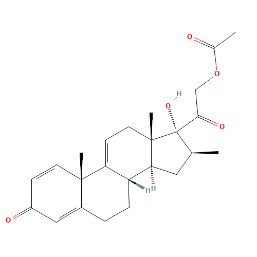 17,21-dihydroxy-16beta-methylpregna-1,4,9(11)-triene-3,20-dione 21-acetate (CAS: 910-99-6) - Related Chemical Product
