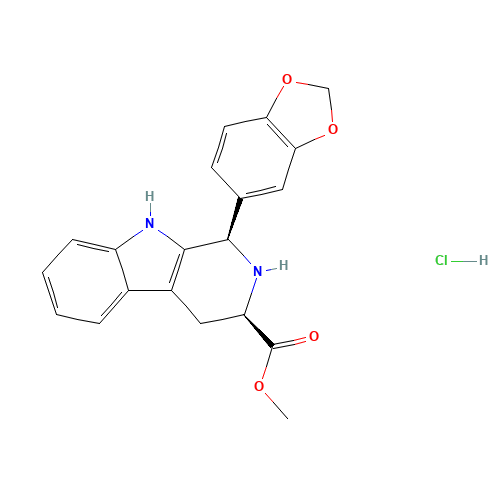 methyl (1R,3R)-1-(1,3-benzodioxol-5-yl)-2,3,4,9-tetrahydro-1H-pyrido[3,4-b]indole-3-carboxylate (CAS: 171752-68-4) - Related Chemical Product